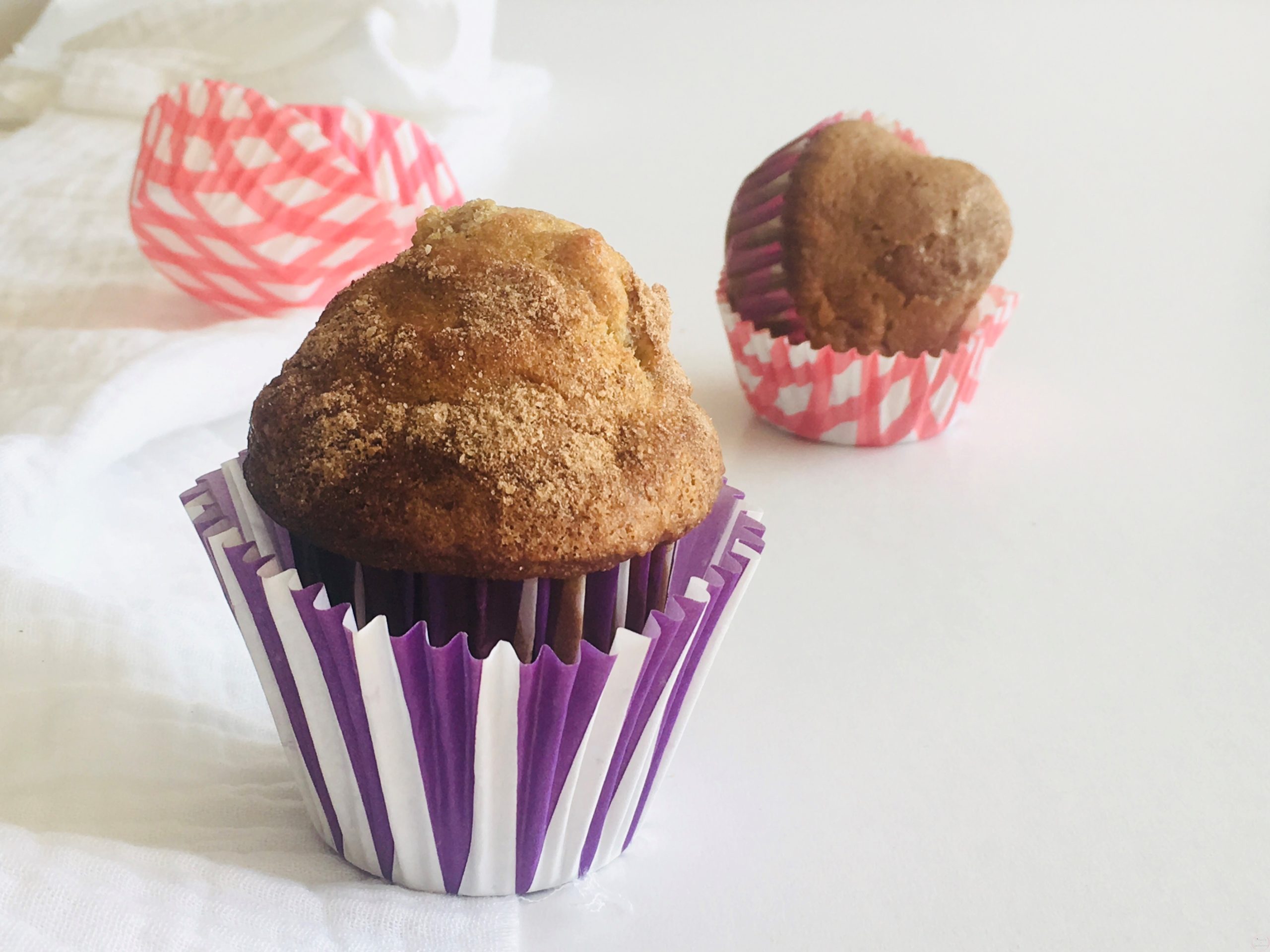 Muffins aux pommes avec topping crumble