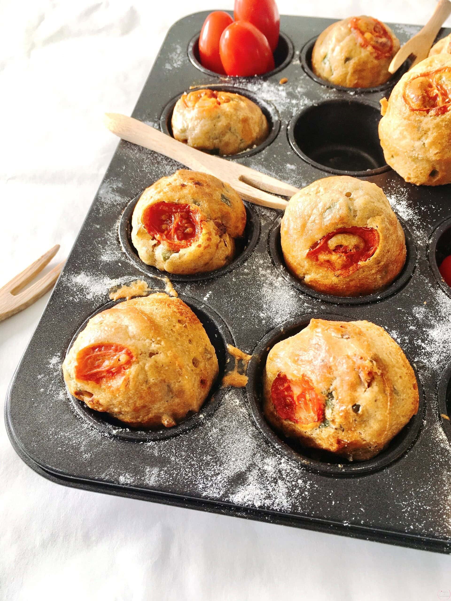 Mini-muffins salés moelleux aux anchois