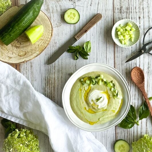 Fiche recette : soupe au concombre