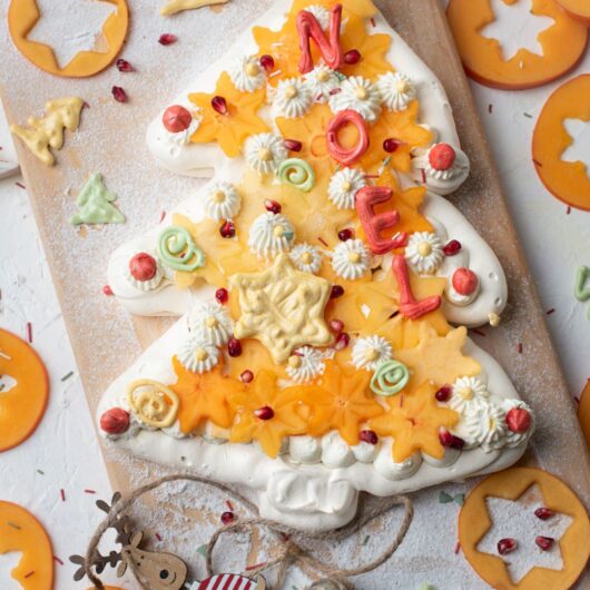 Fiche recette : Pavlova sapin